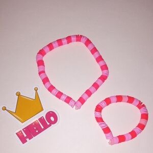 Pink and  Kids Bracelet Set Large Bracelet And Mini Bracelet